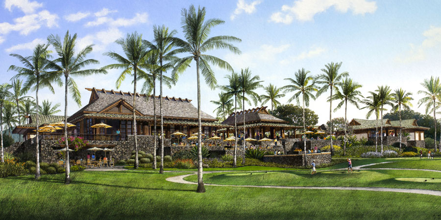 golf clubhouse in hawaii