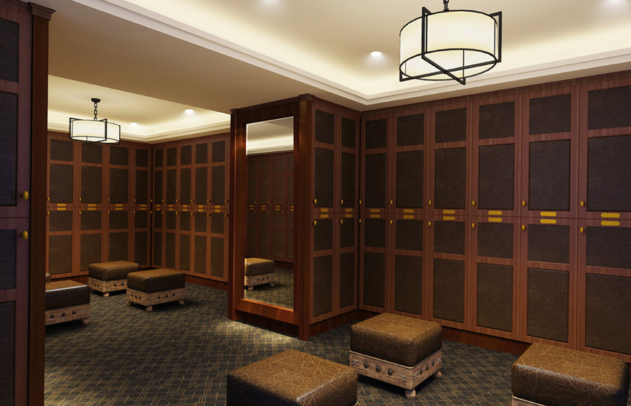 country club locker room interior design