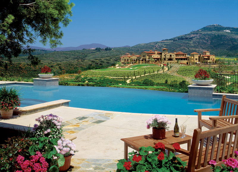 tuscan style hillside architecture