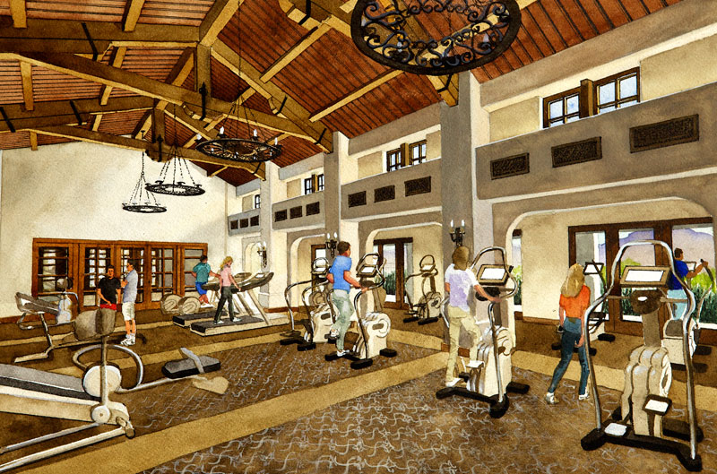 golf club fitness facility