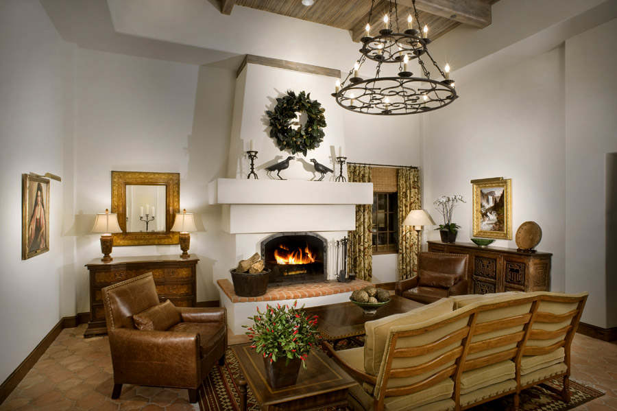 country club living room interior design